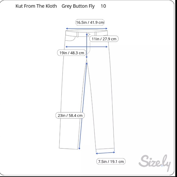 Kut From The Kloth Reese Jeans Size 10 High Rise Fab Ab Ankle Straight Leg 33x23 - Picture 13 of 13